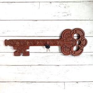 Vintage Wooden Skeleton Key Wall Hanging Key Holder Cape Craft